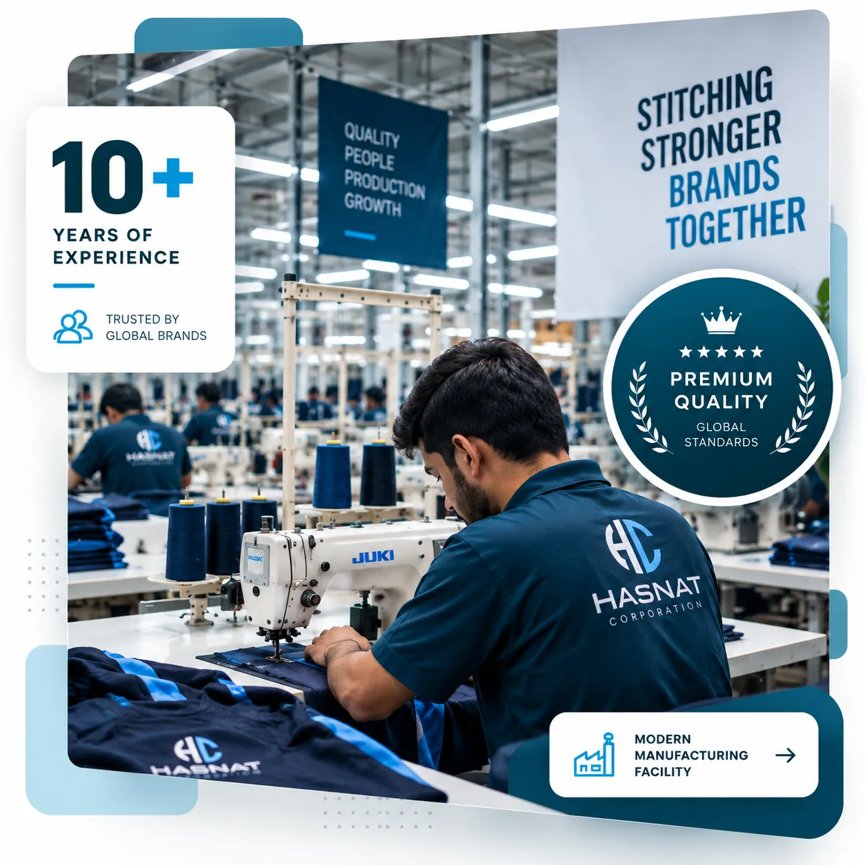 Hasnat Corporation Sportswear Manufacturing Facility